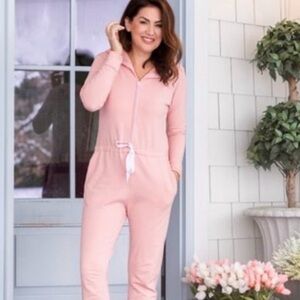 Smash + Tess Hooded Pink Jumper - size Large